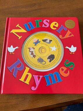 adidas Kids Red Nursery Rhymes Book with Yellow CD